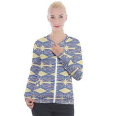 Abstract Pattern Geometric Backgrounds  Casual Zip Up Jacket by Eskimos