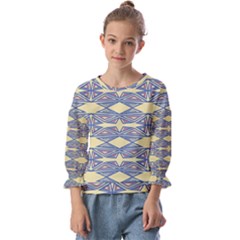 Abstract Pattern Geometric Backgrounds  Kids  Cuff Sleeve Top