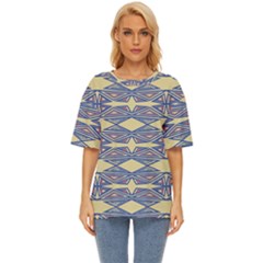 Abstract Pattern Geometric Backgrounds  Oversized Basic Tee