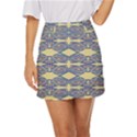 Abstract pattern geometric backgrounds  Mini Front Wrap Skirt View1