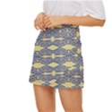 Abstract pattern geometric backgrounds  Mini Front Wrap Skirt View2