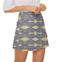 Abstract pattern geometric backgrounds  Mini Front Wrap Skirt View3