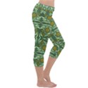 Folk flowers print Floral pattern Ethnic art Capri Yoga Leggings View3