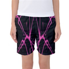 Officially Sexy Pink & Black Laser Women s Basketball Shorts by OfficiallySexy