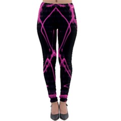 Officially Sexy Pink & Black Laser Lightweight Velour Leggings by OfficiallySexy