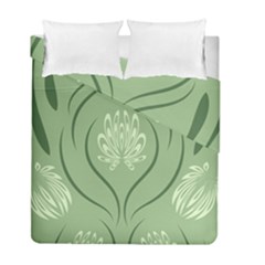 Folk Flowers Print Floral Pattern Ethnic Art Duvet Cover Double Side (full/ Double Size) by Eskimos