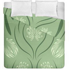 Folk Flowers Print Floral Pattern Ethnic Art Duvet Cover Double Side (king Size) by Eskimos