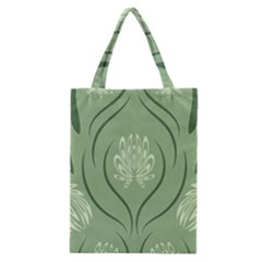 Folk Flowers Print Floral Pattern Ethnic Art Classic Tote Bag by Eskimos