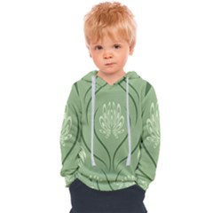 Folk Flowers Print Floral Pattern Ethnic Art Kids  Overhead Hoodie by Eskimos