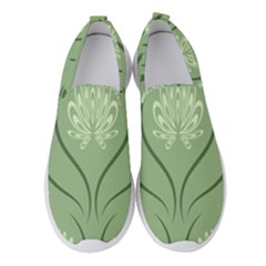 Folk Flowers Print Floral Pattern Ethnic Art Women s Slip On Sneakers by Eskimos