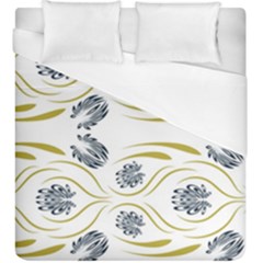 Folk Flowers Print Floral Pattern Ethnic Art Duvet Cover (king Size) by Eskimos