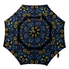 Folk Flowers Print Floral Pattern Ethnic Art Hook Handle Umbrellas (medium) by Eskimos