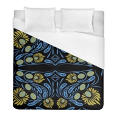 Folk Flowers Print Floral Pattern Ethnic Art Duvet Cover (full/ Double Size) by Eskimos