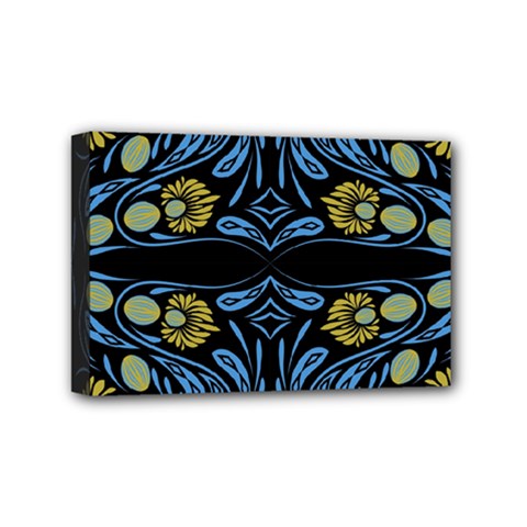 Folk Flowers Print Floral Pattern Ethnic Art Mini Canvas 6  X 4  (stretched) by Eskimos