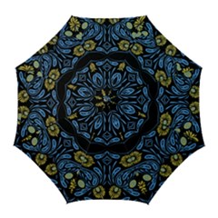 Folk Flowers Print Floral Pattern Ethnic Art Golf Umbrellas by Eskimos