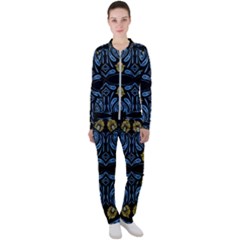 Folk Flowers Print Floral Pattern Ethnic Art Casual Jacket And Pants Set by Eskimos