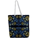 Folk flowers print Floral pattern Ethnic art Full Print Rope Handle Tote (Large) View2