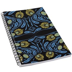 Folk Flowers Print Floral Pattern Ethnic Art 5 5  X 8 5  Notebook by Eskimos