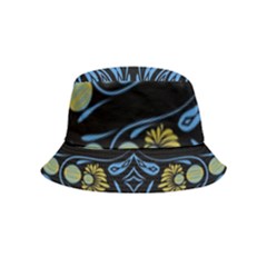 Folk Flowers Print Floral Pattern Ethnic Art Bucket Hat (kids) by Eskimos