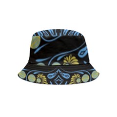 Folk Flowers Print Floral Pattern Ethnic Art Inside Out Bucket Hat (kids) by Eskimos