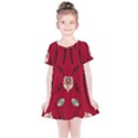 Folk flowers print Floral pattern Ethnic art Kids  Simple Cotton Dress View1