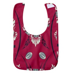 Folk Flowers Print Floral Pattern Ethnic Art Baby Bib