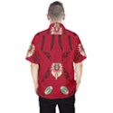 Folk flowers print Floral pattern Ethnic art Men s Hawaii Shirt View2