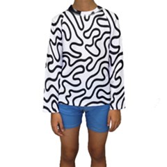 Patern Vector Kids  Long Sleeve Swimwear by nate14shop