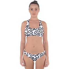 Patern Vector Cross Back Hipster Bikini Set by nate14shop