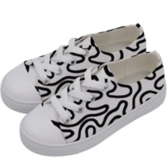 Patern Vector Kids  Low Top Canvas Sneakers