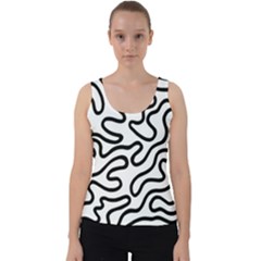 Patern Vector Velvet Tank Top