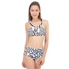 Patern Vector Cage Up Bikini Set by nate14shop