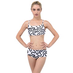 Patern Vector Layered Top Bikini Set by nate14shop