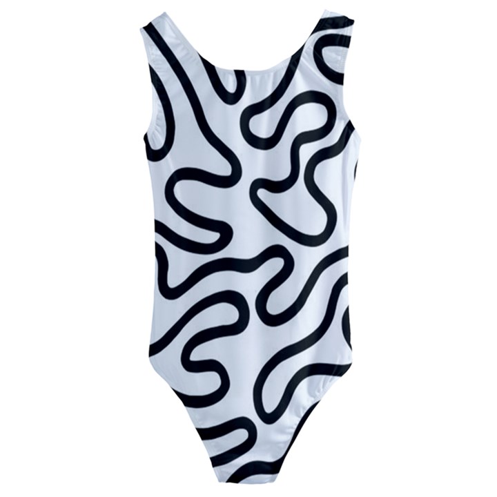 Patern Vector Kids  Cut-Out Back One Piece Swimsuit