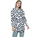 Patern Vector Women s Long Oversized Pullover Hoodie View1