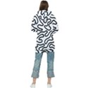 Patern Vector Women s Long Oversized Pullover Hoodie View2