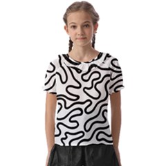 Patern Vector Kids  Frill Chiffon Blouse