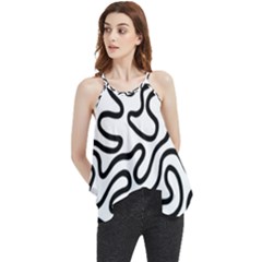 Patern Vector Flowy Camisole Tank Top