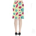 Watermelon Leaves Cherry Background Pattern Short Mermaid Skirt View2