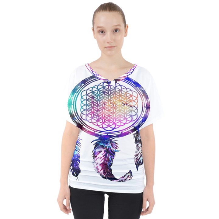 Bring Me The Horizon  V-Neck Dolman Drape Top