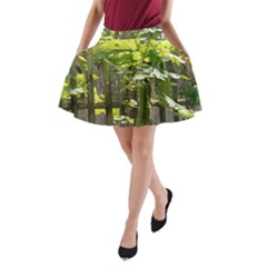 Bitter Melon A-line Pocket Skirt by artworkshop