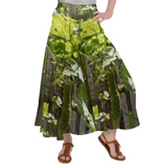 Bitter Melon Satin Palazzo Pants by artworkshop