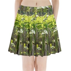 Bitter Melon Pleated Mini Skirt