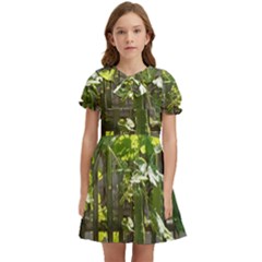 Bitter Melon Kids  Bow Tie Puff Sleeve Dress by artworkshop