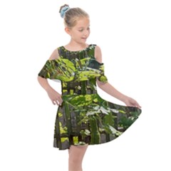 Bitter Melon Kids  Shoulder Cutout Chiffon Dress by artworkshop