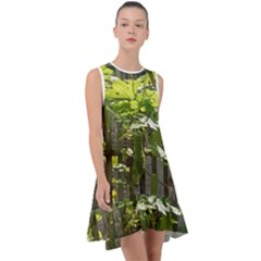 Bitter Melon Frill Swing Dress by artworkshop