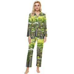 Bitter Melon Womens  Long Sleeve Velvet Pocket Pajamas Set