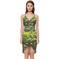 Bitter Melon Wrap Frill Dress