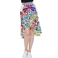 Abstrak Frill Hi Low Chiffon Skirt by nate14shop