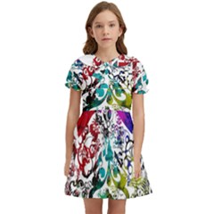 Abstrak Kids  Bow Tie Puff Sleeve Dress